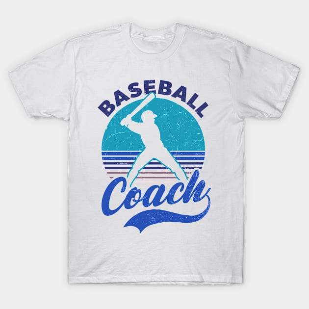 Baseball Coach Shirt | Vintage Retro Sunset T-Shirt by Gawkclothing